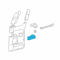 OEM 2004 Ford F-150 Armrest Diagram - 4L3Z-1824140-DAA