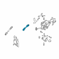 OEM Infiniti Q50 Shaft Assy-Steering Column, Upper Diagram - 48821-4GA1A