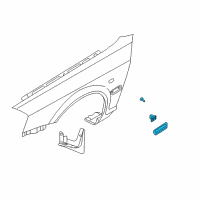 OEM 2005 Kia Optima MOULDING Assembly-Waist Line Fe Diagram - 877123C200XX