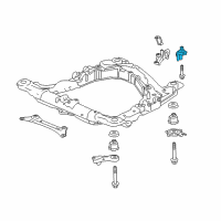 OEM 2017 Honda Accord Rubber, R. FR. Sub-Frame Middle Mounting Diagram - 50280-TZ3-A01