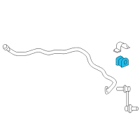 OEM Acura RL Bush, Front Stabilizer Holder Diagram - 51306-SJA-A02