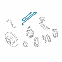 OEM 2009 Ford Explorer Front Speed Sensor Diagram - 7L2Z-2C204-B