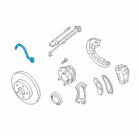 OEM Mercury Brake Hose Diagram - 6L2Z-2078-D