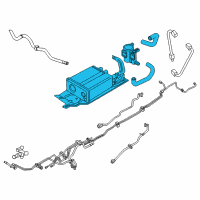 OEM Lincoln MKX Vapor Canister Diagram - 7T4Z-9D653-B