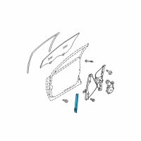 OEM 2012 Nissan Rogue Sash Assy-Front Door, Front LH Diagram - 80215-JM00A