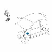 OEM 1999 Toyota Corolla Computer, Skid Control Diagram - 89541-12110