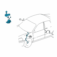 OEM Toyota Corolla Brake Master Cylinder Assembly W/Abs Actuator Diagram - 44050-12220