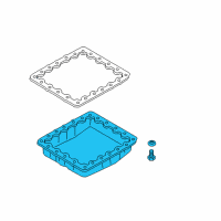 OEM 2003 Infiniti M45 Oil Pan Assembly Diagram - 31390-90X0B