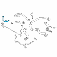 OEM BMW 740i Coolant Hose Diagram - 17-12-7-598-248
