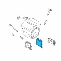 OEM 2009 Hyundai Genesis Engine/Motor Control Module Diagram - 39106-3C010