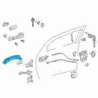 OEM Scion tC Handle, Outside Diagram - 69210-74030-F2