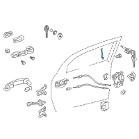 OEM 2015 Scion tC Lock Rod Diagram - 69311-21040