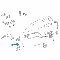 OEM 2013 Scion tC Door Check Diagram - 68610-21030