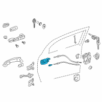 OEM 2013 Scion tC Handle, Inside Diagram - 69205-21020-B0