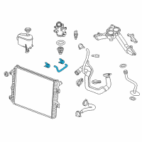 OEM 2014 Chevrolet Silverado 2500 HD Hose-Radiator Surge Tank Inlet Diagram - 22923844