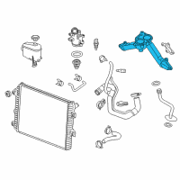 OEM 2011 GMC Sierra 2500 HD Thermostat Housing Diagram - 12642720