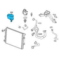 OEM 2016 GMC Sierra 2500 HD Reservoir Diagram - 23106015