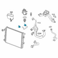 OEM 2015 Chevrolet Silverado 2500 HD Inlet Hose Clamp Diagram - 11570381