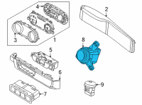 OEM 2022 Kia Carnival SW ASSY-BUTTON START Diagram - 93500R0000