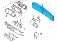 OEM 2022 Kia Carnival CLUSTER ASSY-INSTRUM Diagram - 94011R0040