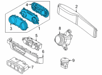 OEM 2022 Kia Carnival CLUSTER ASSY-INSTRUM Diagram - 94001R0040