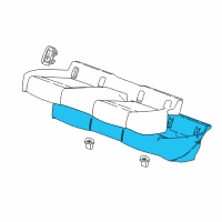 OEM 2019 Buick Regal Sportback Seat Cushion Pad Diagram - 39119144