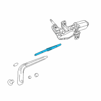 OEM Chevrolet Spark Rear Blade Diagram - 96688389