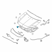 OEM 2008 Mercury Sable Mount Panel Screw Diagram - -N807658-S307