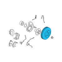 OEM 2001 Ford Escape Rotor Diagram - 2U2Z-1V125-GB