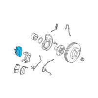 OEM 2001 Ford Escape Caliper Diagram - 6L8Z-2B120-BA