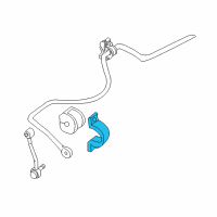 OEM Mercury Stabilizer Bar Bracket Diagram - F57Z-5486-B