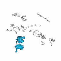 OEM Air Injection Reactor Pump Diagram - 17600-0C020