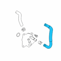 OEM 2022 Lexus NX350h Hose, Water By-Pass Diagram - 16264-25030