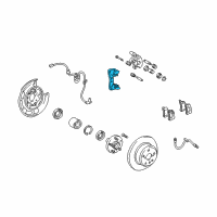 OEM 2002 Toyota Highlander Caliper Mount Diagram - 47721-48040