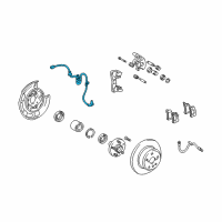 OEM Lexus RX300 Sensor, Speed, Rear LH Diagram - 89546-48020