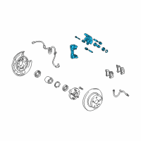 OEM 2006 Toyota Highlander Caliper Diagram - 47830-48070