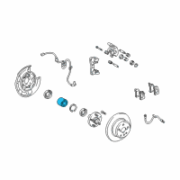 OEM 1999 Lexus RX300 Rear Axle Shaft Bearing Diagram - 90369-38019