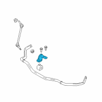 OEM 2015 Ford Mustang Stabilizer Bar Bracket Diagram - FR3Z-5486-A