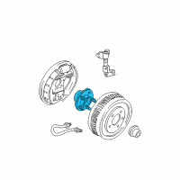 OEM Ford Taurus Hub & Bearing Diagram - YF1Z-1104-BA