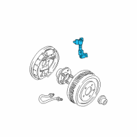 OEM 1997 Ford Taurus Brake Hose Diagram - YF1Z-2282-AA