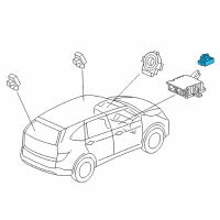 OEM Honda CR-V Sensor Assy., FR. Crash Diagram - 77930-TLA-A01