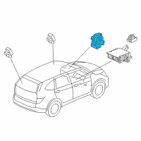 OEM Honda CR-V Reel Assembly, Cable Diagram - 77900-TLA-D21