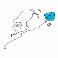 OEM BMW 530i Scr Reservoir, Active Diagram - 16-19-7-391-919