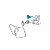 OEM 2004 Mercury Marauder Serpentine Idler Pulley Diagram - YW7Z-8678-AA