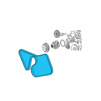 OEM 1995 Lincoln Town Car Belt Diagram - F8AZ-8620-AA