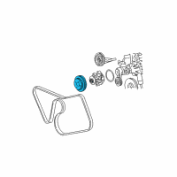 OEM 2001 Ford Crown Victoria Pulley Diagram - F3LY-8509-A