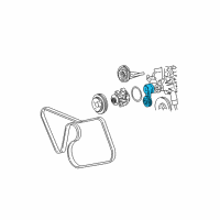 OEM 1996 Mercury Cougar Serpentine Tensioner Diagram - F8AZ-6B209-AA