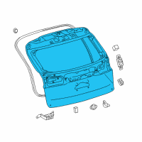OEM 2017 Lexus NX300h Panel Sub-Assembly, Back Diagram - 67005-78010