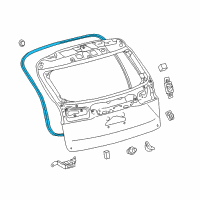 OEM 2019 Lexus NX300 Weatherstrip, Back Door Diagram - 67881-78010