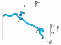 OEM 2022 Ford Maverick BAR ASY - ROLL Diagram - NZ6Z-5482-A